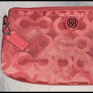 Coach zip Multi compartment card accessory holder